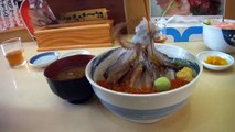 Dancing squid bowl dish in Hakodate