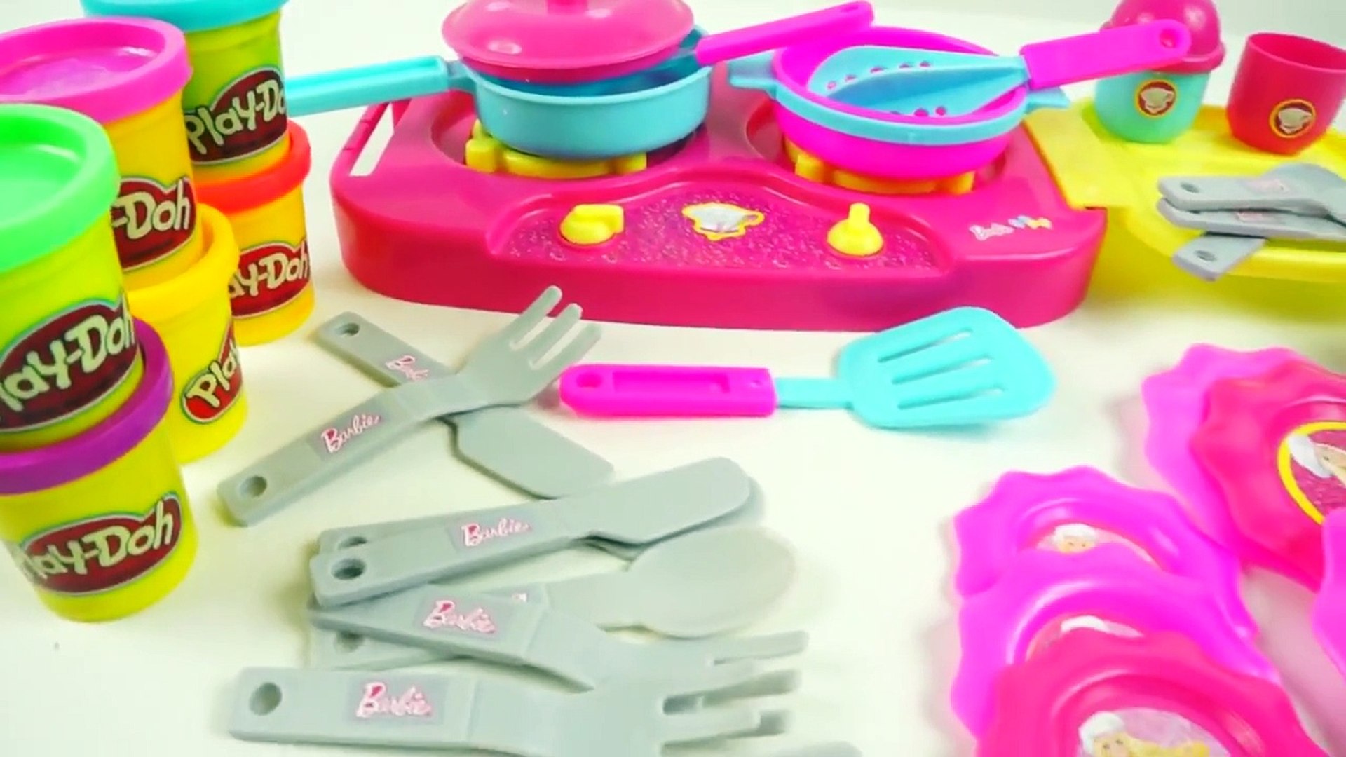 Barbie Play Doh Cooking Set Barbie Kitchen Toys Play Doh Cookies Spielzeug  Juguetes - video Dailymotion