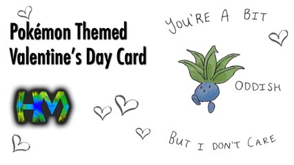 Pokemon Themed Valentine's Day Card