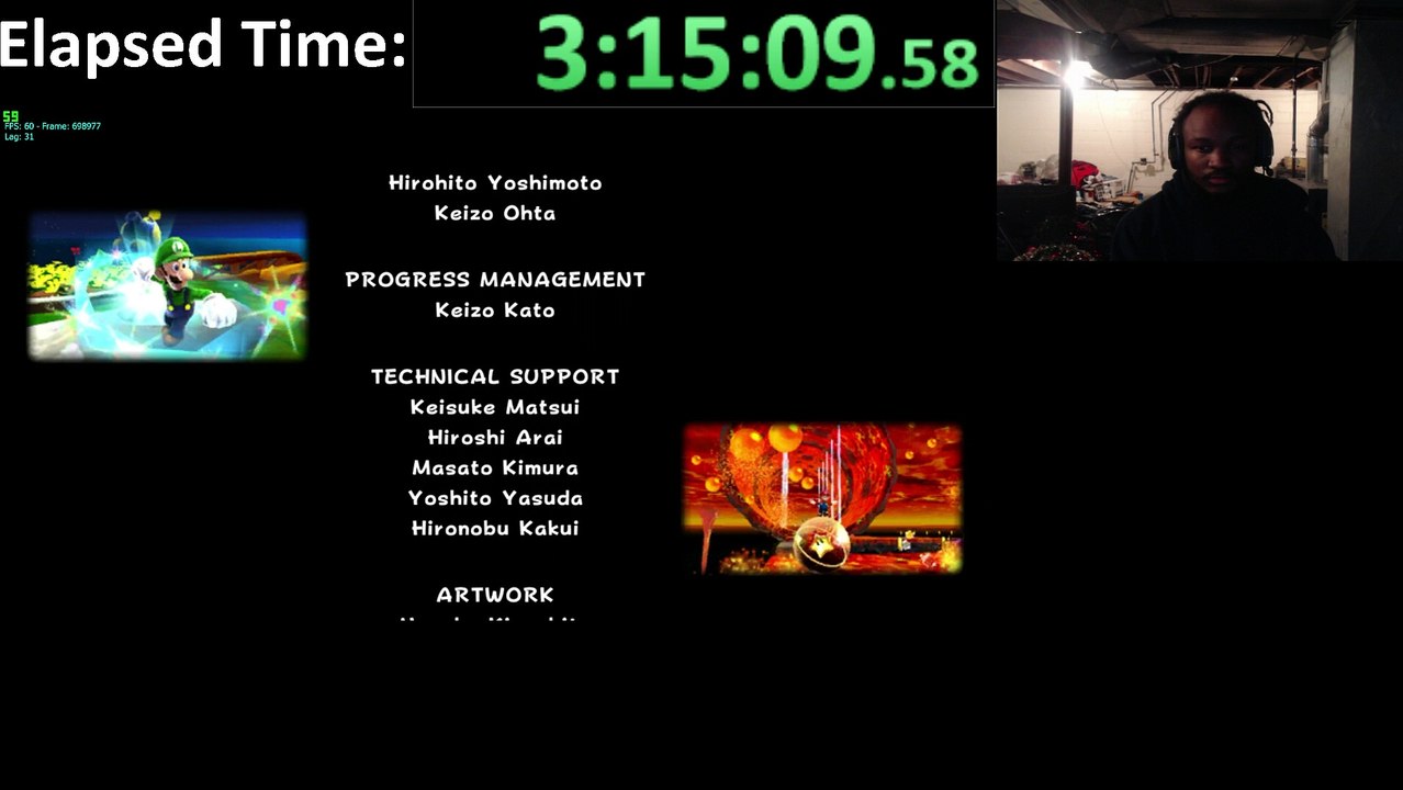 Super Luigi Galaxy (PC) Dolphin Emulator 4.0-5616 Walkthrough #8 - Part 14 with XSplit Broadcaster - 1080p 60 HD