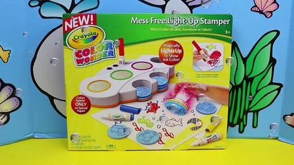Crayola Color Wonder Mess Free Light Up Stamper Art Set Under The Sea