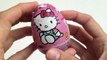 3 Hello Kitty Kinder Surprise Chocolate Eggs Unboxing kidstvsongs