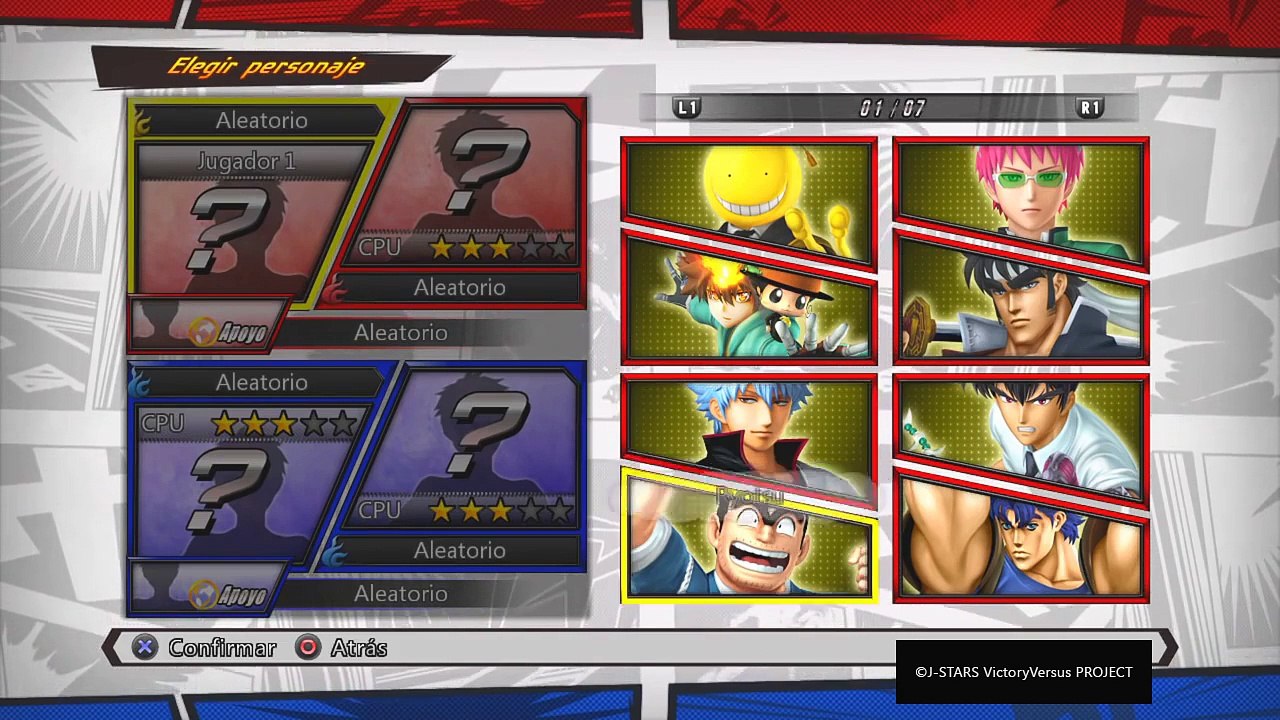J-Stars Victory VS+ : TODOS LOS PERSONAJES Y ESCENARIOS (All Characters) (Playable & Stages)