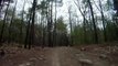 Offroading through Rubicon Jeep Wrangler in silver Lake Dunes Michigan USA High_Quality