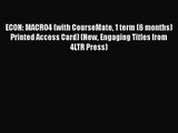 [PDF Download] ECON: MACRO4 (with CourseMate 1 term (6 months) Printed Access Card) (New Engaging