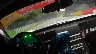 Egoista Car battling Ferrari at Bathurst raceay Australia raw footage