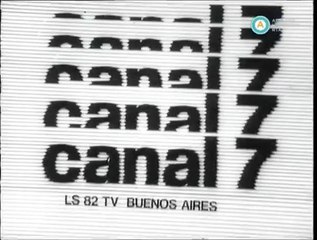 GENERICO CANAL 7 (Futuro ATC, Hoy TV Publica) Buenos Aires, ARGENTINA / 1976