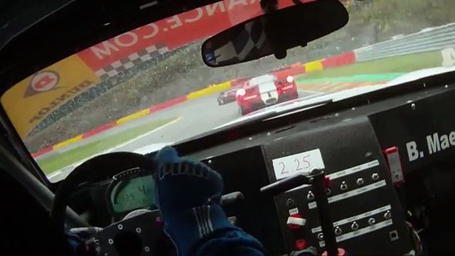 Lamborghini Gallardo battling Ferrari at nurburgring Straightaway HD Video