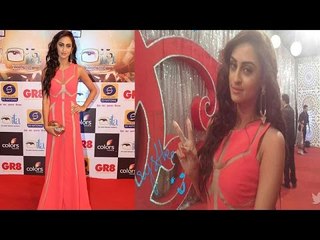 Krystle D'Souza Red Carpet  Winner In Cutout Gown