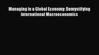[PDF Download] Managing in a Global Economy: Demystifying International Macroeconomics [Read]