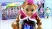 Disney Frozen Anna & Elsa Toddler Dolls try on Frozen SPARKLY Lip Gloss! Nail Polish!