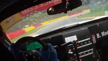 Viper SRT10 GT2 battling Ferrari at nurburgring Straightaway  2016 HD