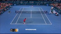 Roger Federer v James Duckworth highlights (quarterfinals) - Brisbane International 2015