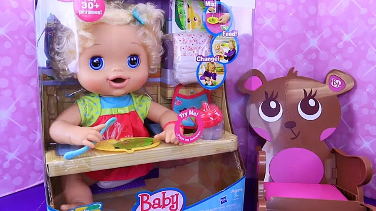 BABY ALIVE Old School With Big Eyes Eats Baby F...