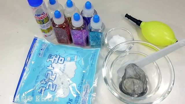 Tạo bóng nhiều màu sắc rất đẹp bằng từ bột nhũ cho các bé xem