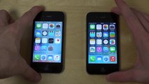 iPhone 4S iOS 9 Beta 5 vs. iPhone 4 iOS 7 - App Opening Speed Test!