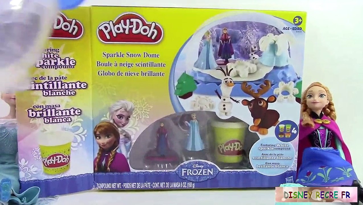 Pâte à modeler Play Doh Reine des neiges Frozen Boule à neige scintillante ♥ Sparkle snow dome