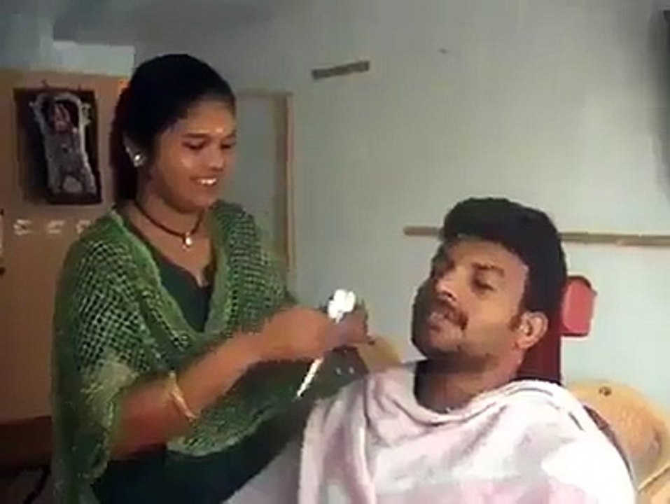 A Barber Girl On Her Duty