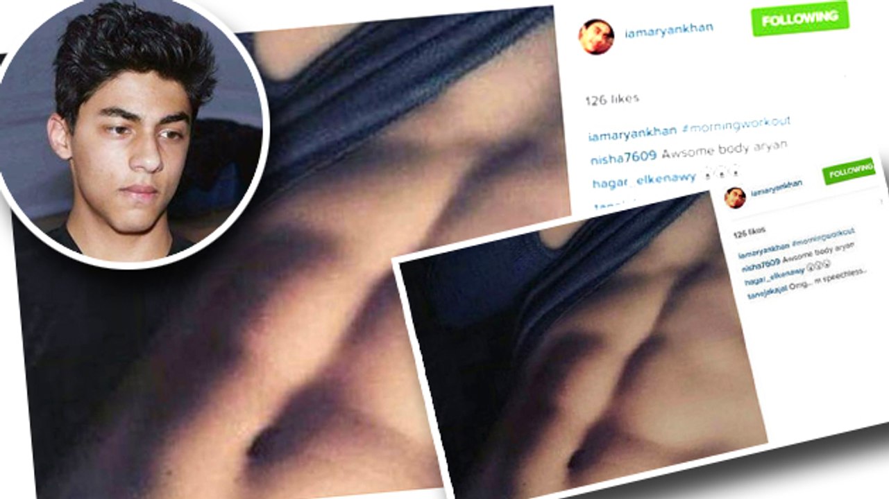 Shahrukh Khans Son Aryan Khan Shows OFF His Abs
