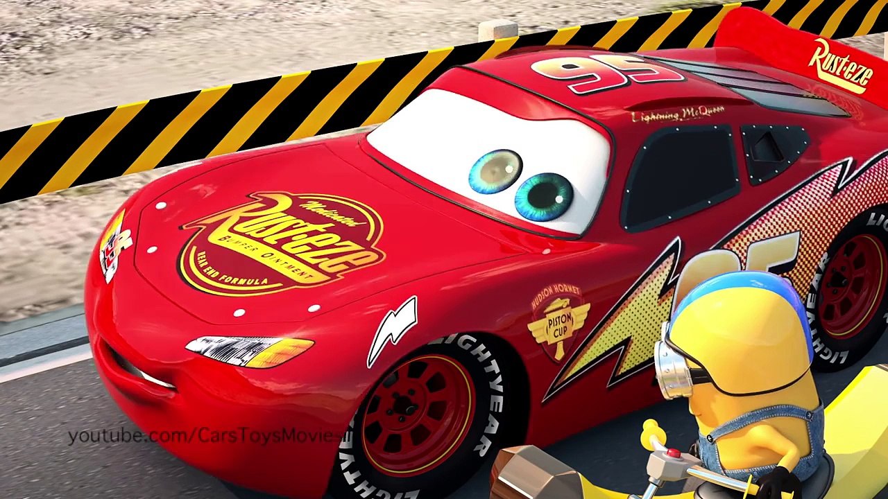 Disney/Pixar Cars 3 Lightning McQueen meets MINION on a Banana Cycle