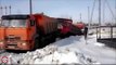 Truck accident in Russia ドラレコ　 ロシア　トラックの事故映像