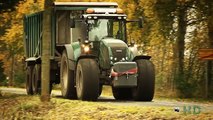 Claas Jaguar 980 häckselt Mais mit Claas Xerion 5000 und Axion Abfuhrgespannen