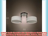 ALFRED? Acrylic Chandelier with 2 lights(Chrome Finish)Ceiling LightFlush Mount for Study Room/Office