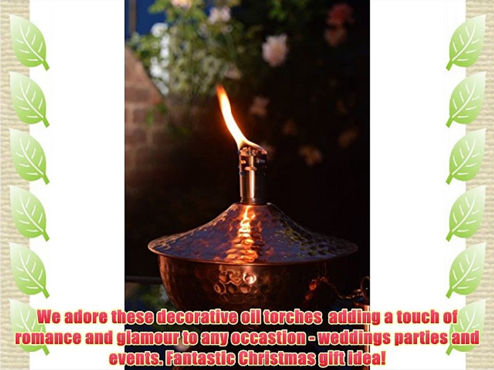 ROMA - Copper Garden Oil Lamp - Christms Outdoor Lighting Lantern - Wedding Gift - 18 x 18