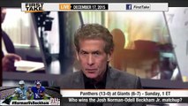 ESPN First Take Panthers vs Giants : Odell Beckham Jr vs. Josh Norman ?