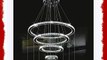LED Crystal Chandelier Lihting Transparent Crystal Round 4 Rings 20CM Plus 40CM Plus 60CM Plus