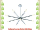 TP24 Low Energy Metropolitan 8 Arm Ceiling Light in Chrome Finish