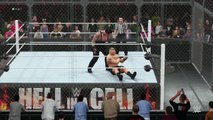 CNZ 2K16 Undertaker vs Brock Lesnar Hell In A Cell 2015 Hell In a Cell Match CNZ 2K16 simu
