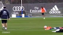 Cristiano Ronaldo Scores Penalty In Real Madrid Training 2015