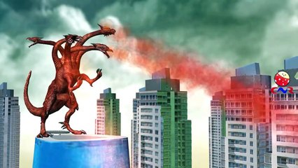 Dragon Cartoon Destroying City And Singing Finger Family Children Nursery Rhymes