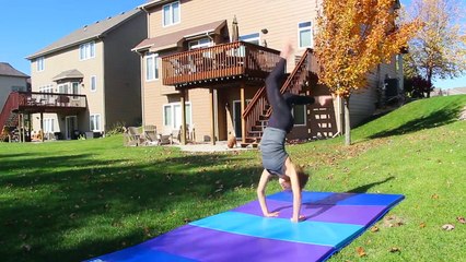 How to do a Back Handspring Stepout