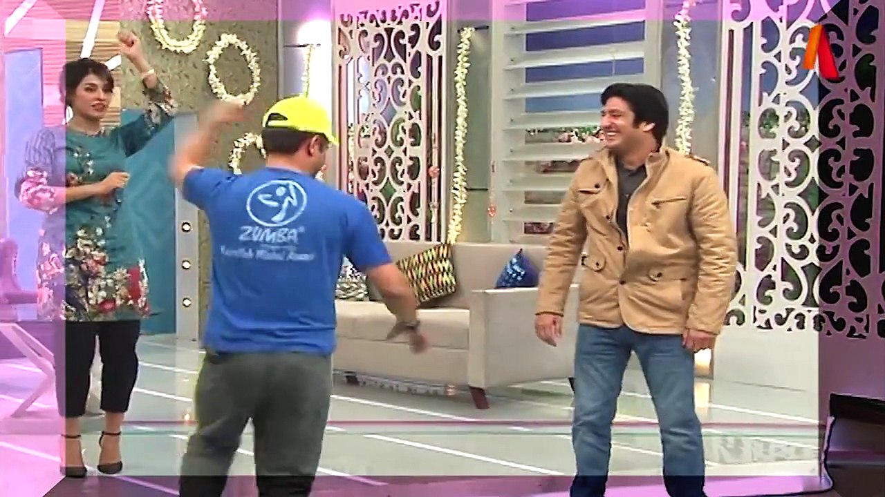 Zumba challenge on ATV by Zumba Star & Pioneer in Pak Nasrullah Michel Ansari