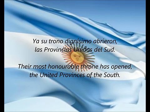 Argentine National Anthem - 'Himno Nacional Argentino' (ES EN)