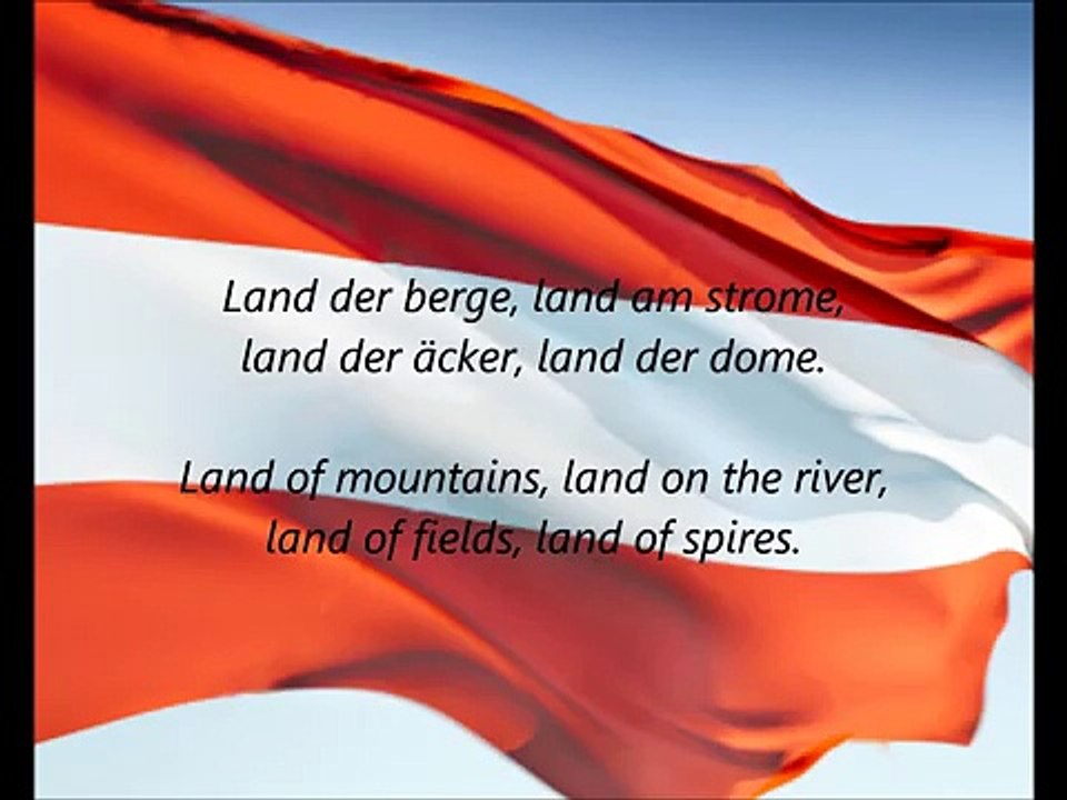 Austrian National Anthem - 'Bundeshymne' (DE EN)