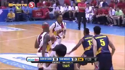 San Miguel vs Rain or Shine - Q2 - PBA Semis Game 6 Philippine Cup 2015-2016