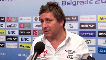 Interviews after Hungary won by 25:0 against Portugal – Women Preliminary, Belgrade 2016 European Championships