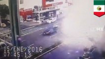 Massive explosion at Mexico City restaurant sends debris flying into busy street: video