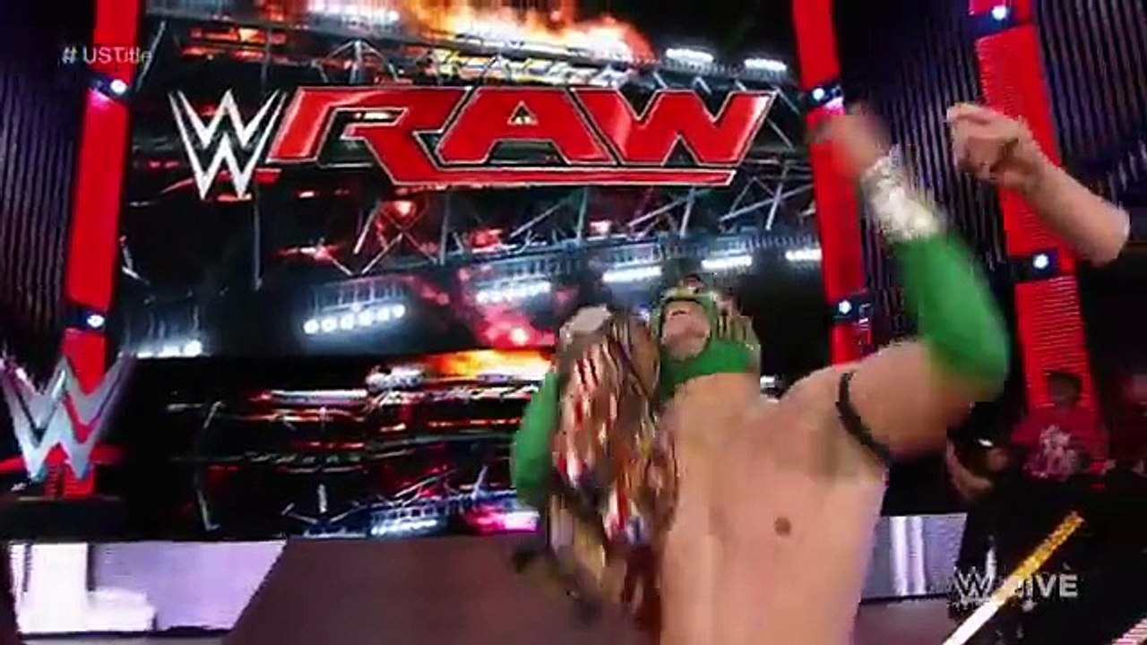 Exclusive behind the scenes footage of the United States Championship title changing hands