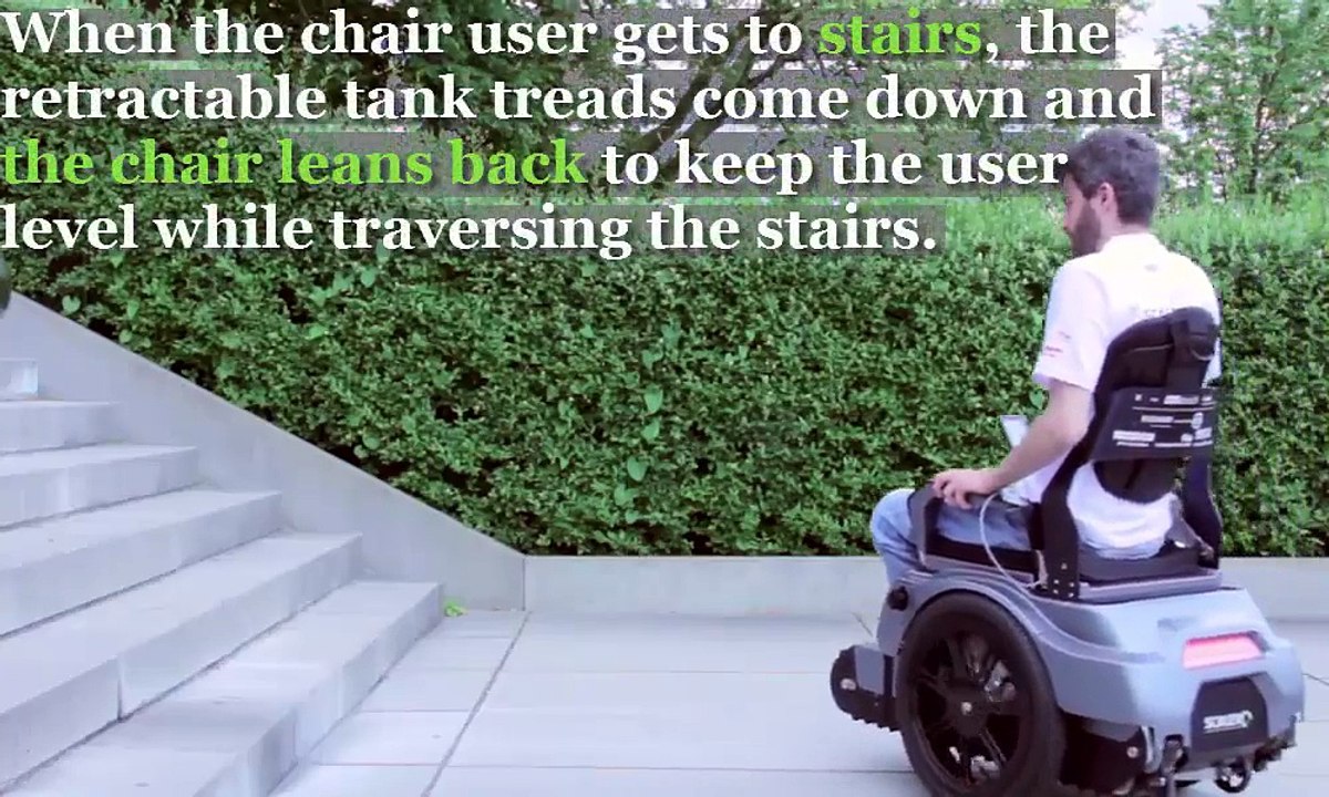 student build wheel chair that can climb stairs