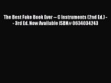 PDF Download The Best Fake Book Ever -- C Instruments (2nd Ed.) -- 3rd Ed. Now Available ISBN#