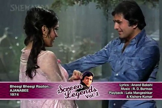 Bheegi Bheegi Raaton Mein - Sexy Bollywood Song - Rajesh Khanna, Zeenat Aman - Ajanabee