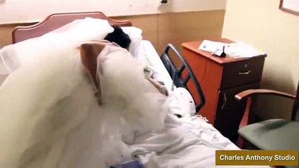 Sur son lit d'hôpital, cette grand-mère reçoit une adorable surprise