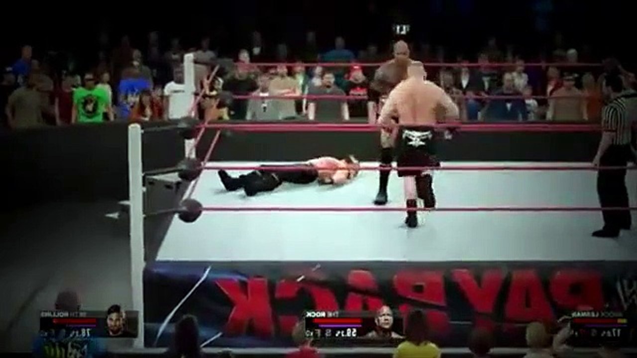 THE ROCK TRIPLE MATCH