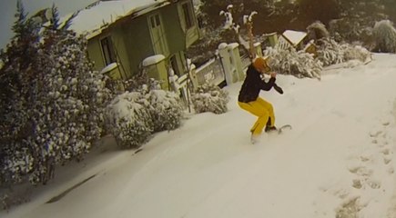 Istanbul da kar ve Snowboard 30 Aralık 2015 (Istanbul snowboarding)