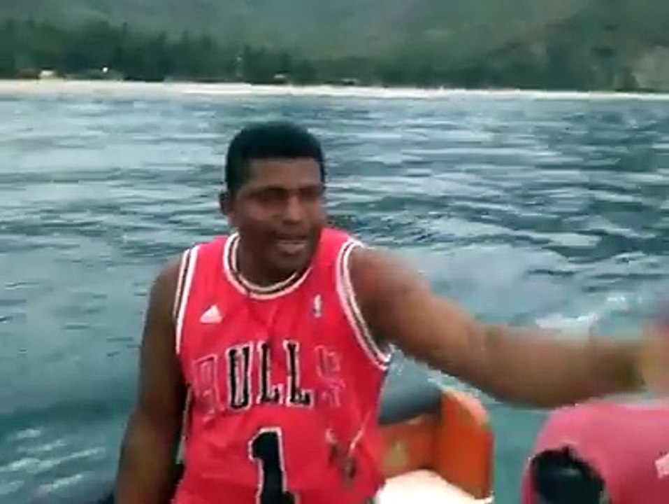 wide boat to carry mini bus over water