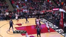 Pau Gasol Hits Derrick Rose with a Pretty Pass